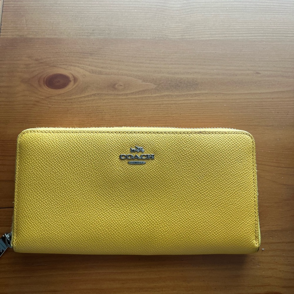 Coach Yellow Wallet